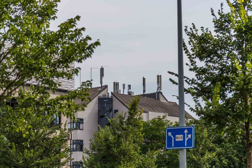 5G-antennes op het dak